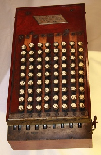 Early comptometer.